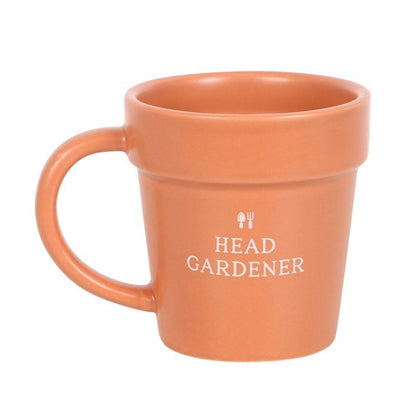 Head Gardener Ceramic Plant Pot Mug and Spoon - DuvetDay.co.uk