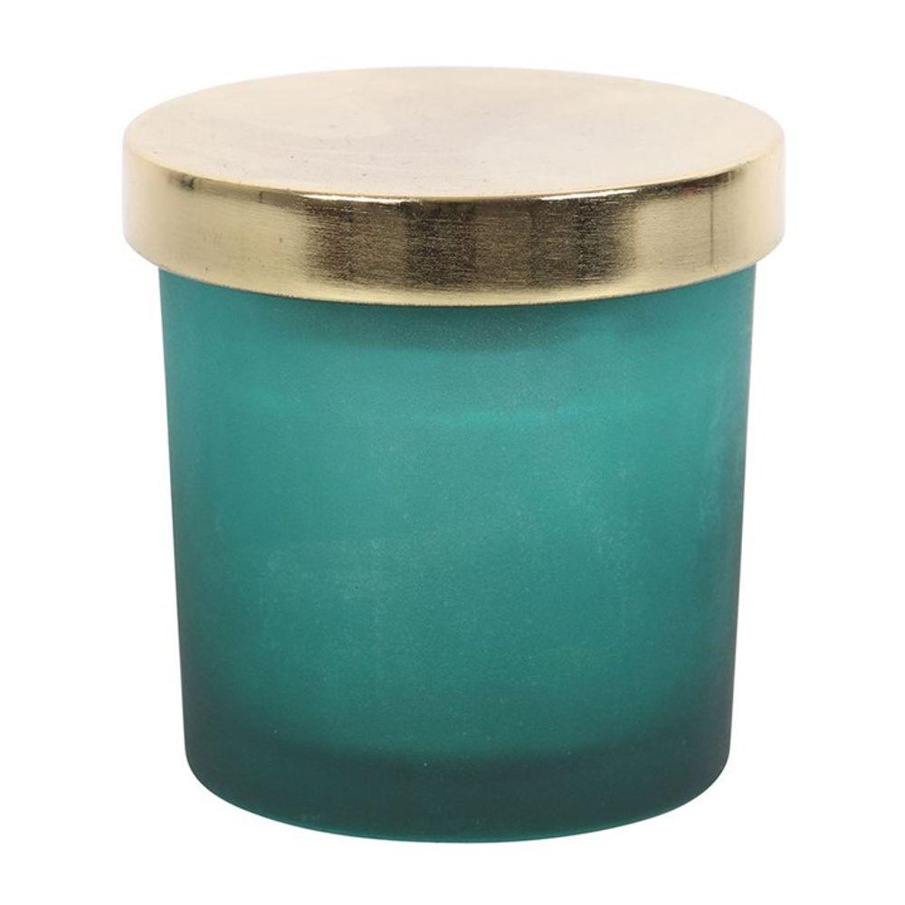 Heart Chakra Mint Crystal Chip Candle - DuvetDay.co.uk