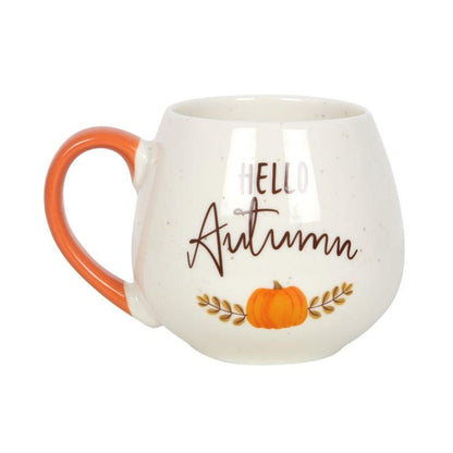 Hello Autumn Rounded Mug - DuvetDay.co.uk