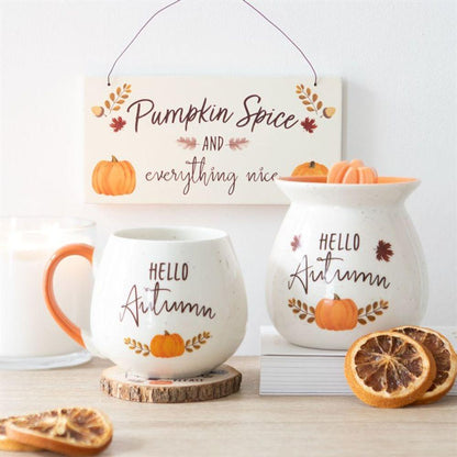 Hello Autumn Rounded Mug - DuvetDay.co.uk