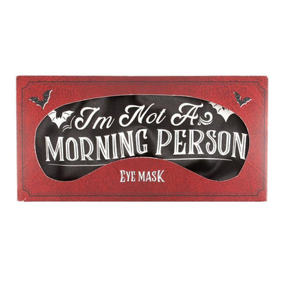 I'm Not a Morning Person Satin Sleep Mask - DuvetDay.co.uk