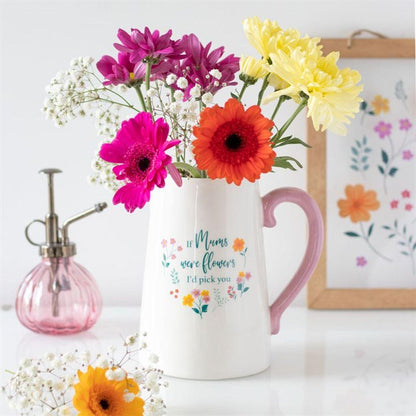 If Mums Were Flowers Ceramic Flower Jug - DuvetDay.co.uk