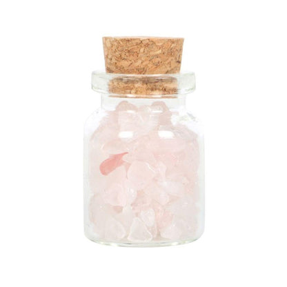 Jar of Love Rose Quartz Crystal in a Matchbox - DuvetDay.co.uk