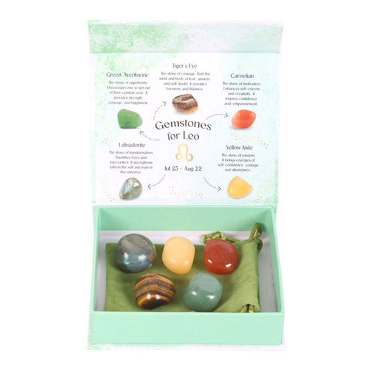 Leo Crystal Tumblestone Set - DuvetDay.co.uk