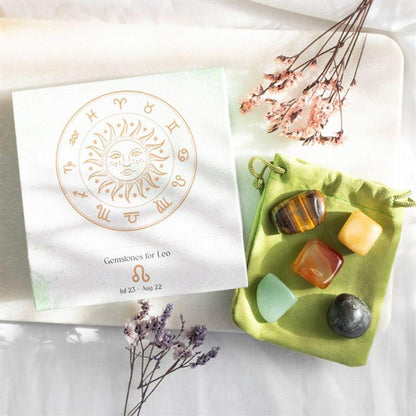 Leo Crystal Tumblestone Set - DuvetDay.co.uk