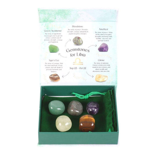 Libra Crystal Tumblestone Set - DuvetDay.co.uk