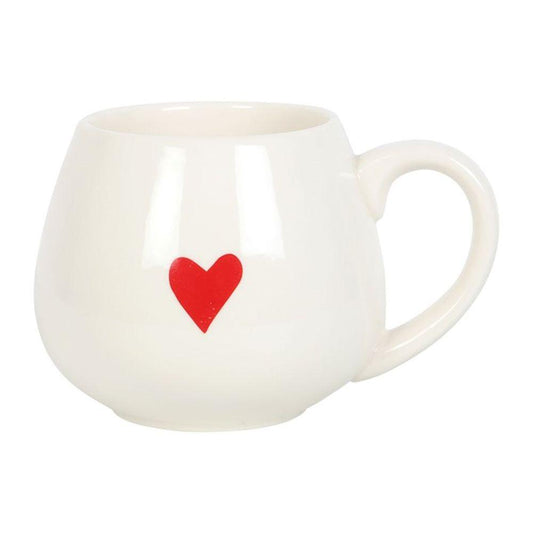 Love Heart Hidden Message Rounded Mug - DuvetDay.co.uk