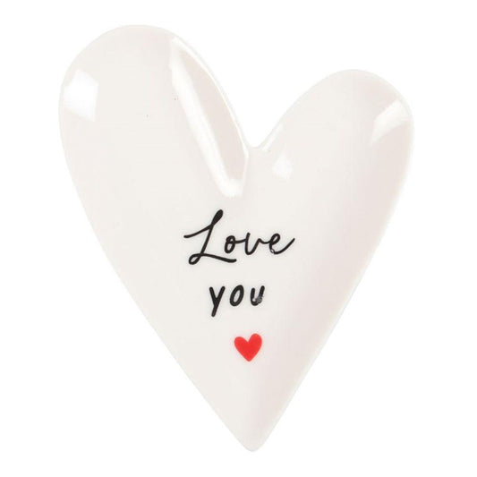 Love You Heart Trinket Dish - DuvetDay.co.uk