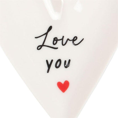 Love You Heart Trinket Dish - DuvetDay.co.uk