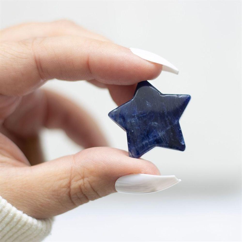 Lucky Stars Lucky Sodalite Crystal Star in a Bag - DuvetDay.co.uk