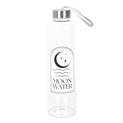 Moon Water Glass Water Bottle - DuvetDay.co.uk