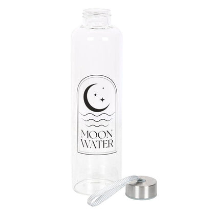 Moon Water Glass Water Bottle - DuvetDay.co.uk