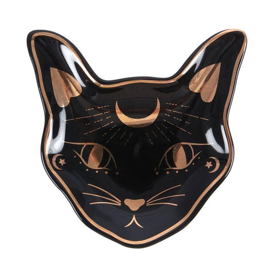 Mystic Mog Cat Face Trinket Dish - DuvetDay.co.uk