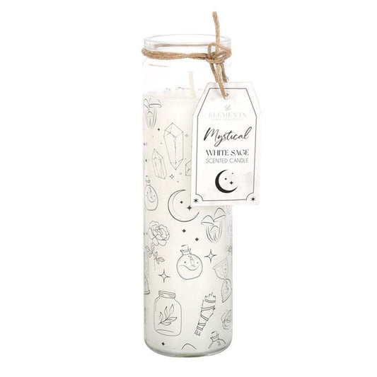 Mystical White Sage Tube Candle - DuvetDay.co.uk