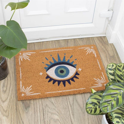 Natural All Seeing Eye Doormat - DuvetDay.co.uk