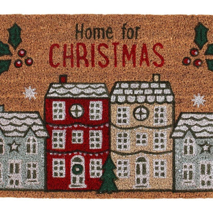 Natural Home For Christmas Doormat - DuvetDay.co.uk