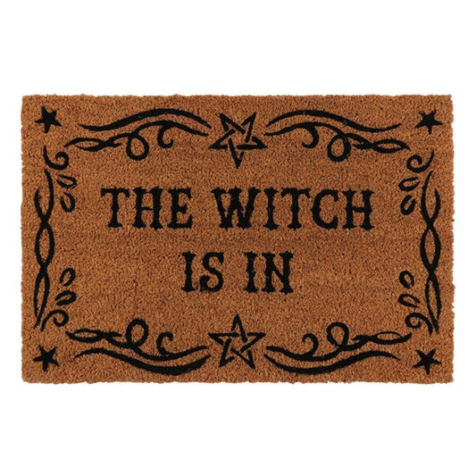 Natural The Witch Is In Doormat - DuvetDay.co.uk
