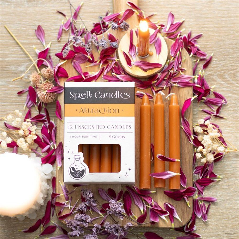 Pack of 12 Attraction Spell Candles - DuvetDay.co.uk