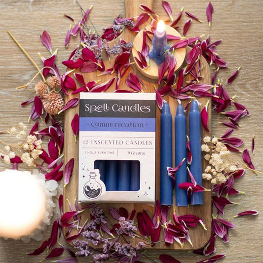 Pack of 12 Communication Spell Candles - DuvetDay.co.uk