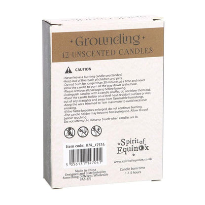 Pack of 12 Grounding Spell Candles - DuvetDay.co.uk
