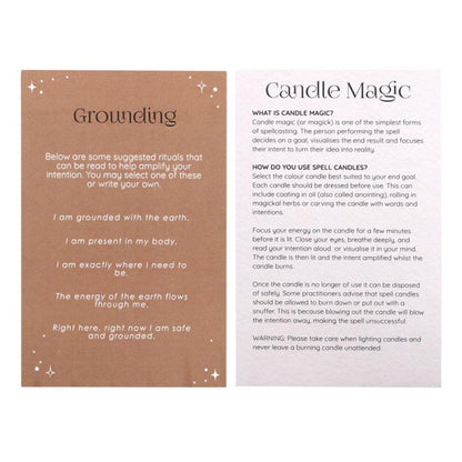 Pack of 12 Grounding Spell Candles - DuvetDay.co.uk