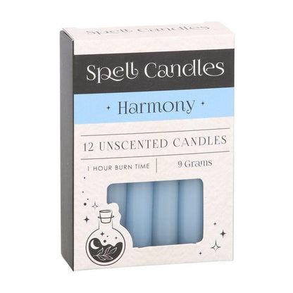 Pack of 12 Harmony Spell Candles - DuvetDay.co.uk