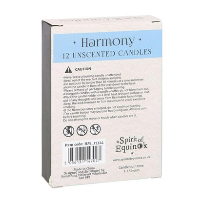 Pack of 12 Harmony Spell Candles - DuvetDay.co.uk