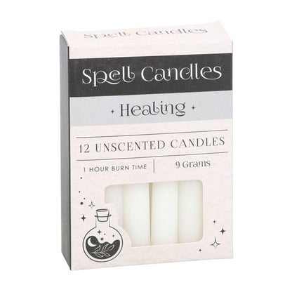 Pack of 12 Healing Spell Candles - DuvetDay.co.uk