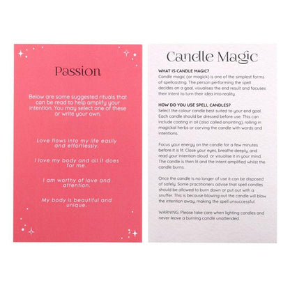 Pack of 12 Passion Spell Candles - DuvetDay.co.uk
