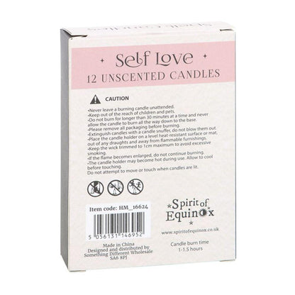 Pack of 12 Self Love Spell Candles - DuvetDay.co.uk