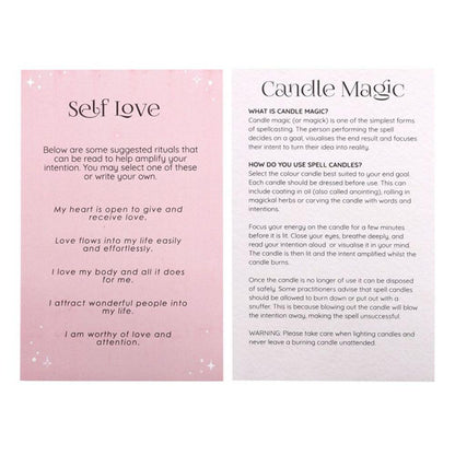 Pack of 12 Self Love Spell Candles - DuvetDay.co.uk