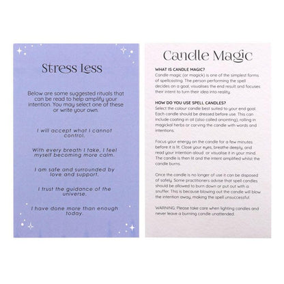 Pack of 12 Stress Less Spell Candles - DuvetDay.co.uk