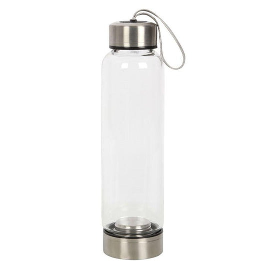Plain Reusable Glass Water Bottle - DuvetDay.co.uk