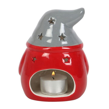 Red and Grey Gonk Tealight Holder - DuvetDay.co.uk
