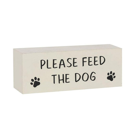Reversible Dog Has Been Fed Block Sign - DuvetDay.co.uk