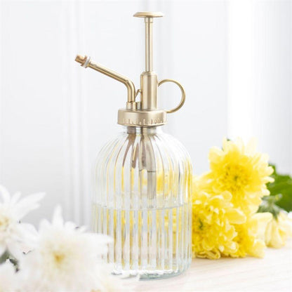 Ribbed Glass Plant Mister - DuvetDay.co.uk