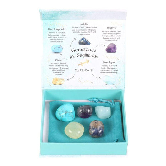 Sagittarius Crystal Tumblestone Set - DuvetDay.co.uk