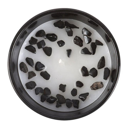 Scorpio Black Oudh Gemstone Zodiac Candle - DuvetDay.co.uk