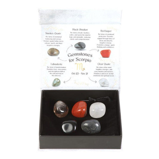 Scorpio Crystal Tumblestone Set - DuvetDay.co.uk