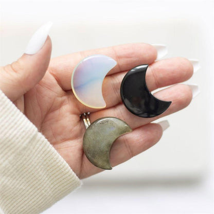 Set of 24 Lucky Crystal Moons in Display - DuvetDay.co.uk