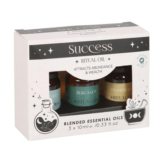 Set of 3 Success Ritual Blended Essential Oils - DuvetDay.co.uk