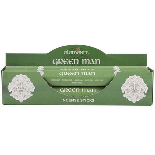 Set of 6 Packets of Elements Green Man Incense Sticks - DuvetDay.co.uk