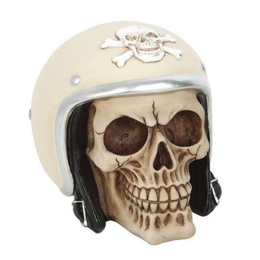 Skull Ornament with Helmet - DuvetDay.co.uk