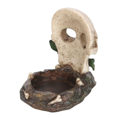 Skull Rose Tealight Holder - DuvetDay.co.uk