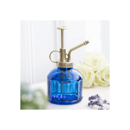 Small Blue Glass Plant Mister - DuvetDay.co.uk