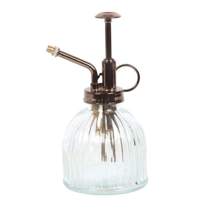 Small Ribbed Glass Plant Mister - DuvetDay.co.uk