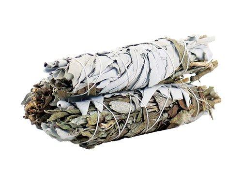 Smudge Stick - White Sage & Black Sage 10cm - DuvetDay.co.uk