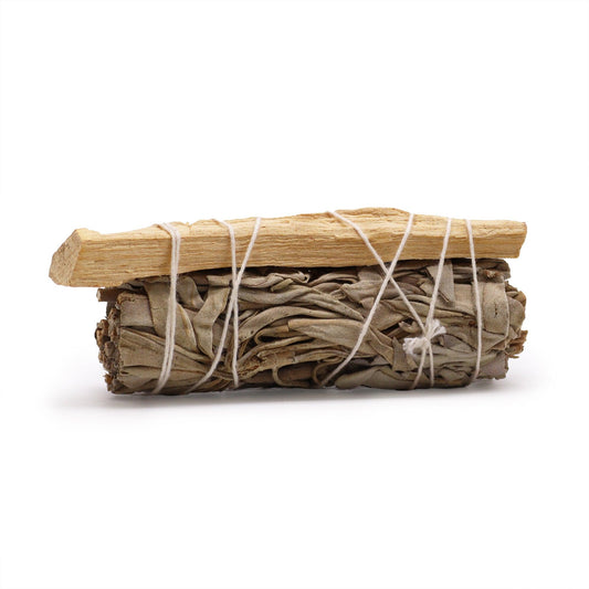 Smudge Stick - White Sage & Palo Santo Smudge 10 cm - DuvetDay.co.uk
