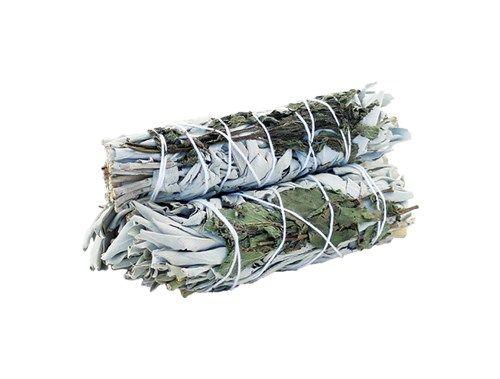 Smudge Stick - White Sage & Peppermint 10cm - DuvetDay.co.uk