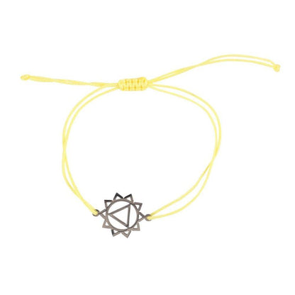 Solar Plexus Chakra Charm Bracelet - DuvetDay.co.uk